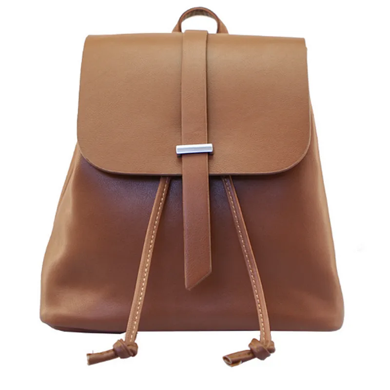 Teen girls ladies leisure funky small pu leather school backpack college bags for women