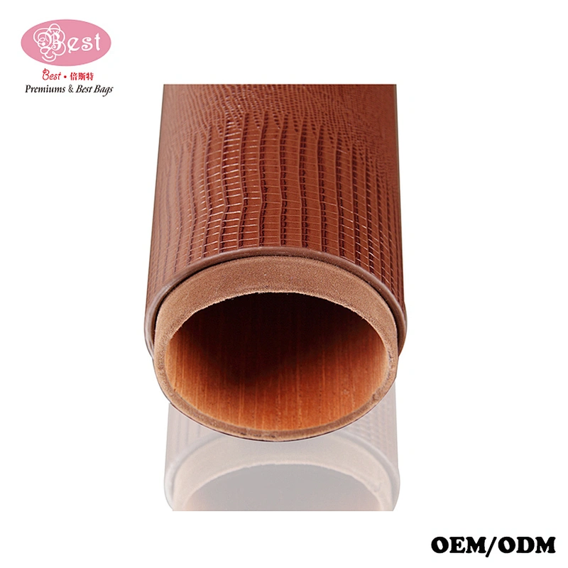 Round shape 100% real leather cigar cutter with leather case portable leather cigar case cigar travel case humidor