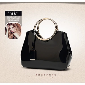 2019 elegant classic fashion patent leather handbag evening bag for women for feast or party