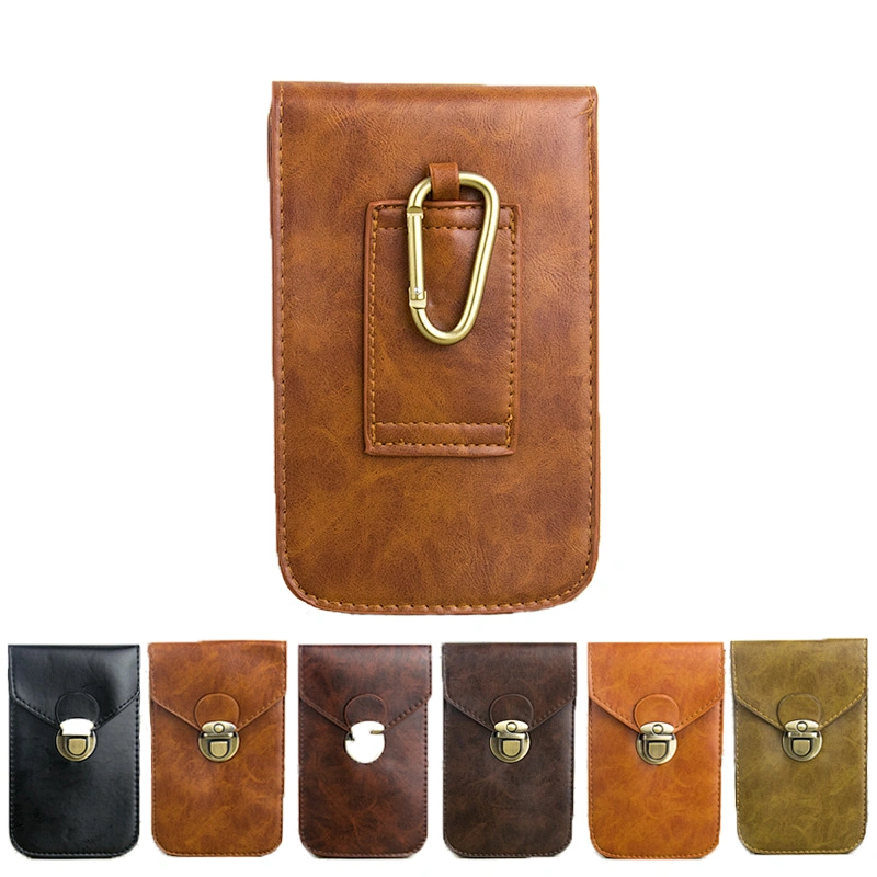 Men's Multi-function Leisure Pocket 5.5/7.5 inch Mobile Phone Bag Case