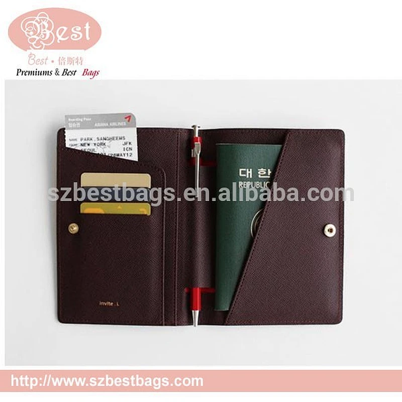 RFID blocking secure passport holder card holder wallet