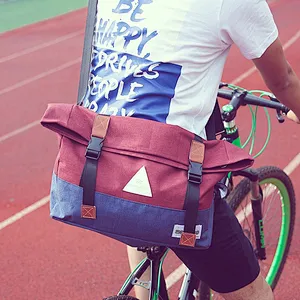 Custom china vintage unisex cross body laptop messenger school side bags for college