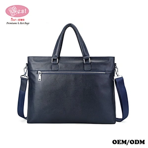 Hot Sell Messenger Satchel Bag Black Leather Bags Tote Handbag  for  business
