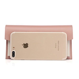 Simple Style PU Leather Wallet for Women Snap Solid Color Famale Clutch Bag Best virtual Wallet