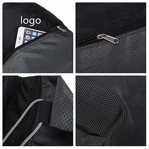 Summer new outdoor shoulder team sport bag mesh sport bag sport gym bag with shoes compartment