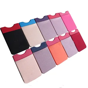 New style card holder for phone fancy business card with elastic bands rubber Silicone