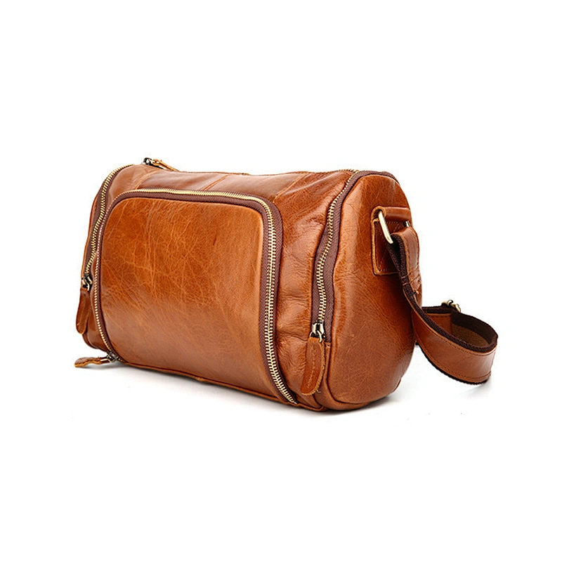 Fashion Crazy Horse Leather Briefcase Men's Shoulder Messenger Bags