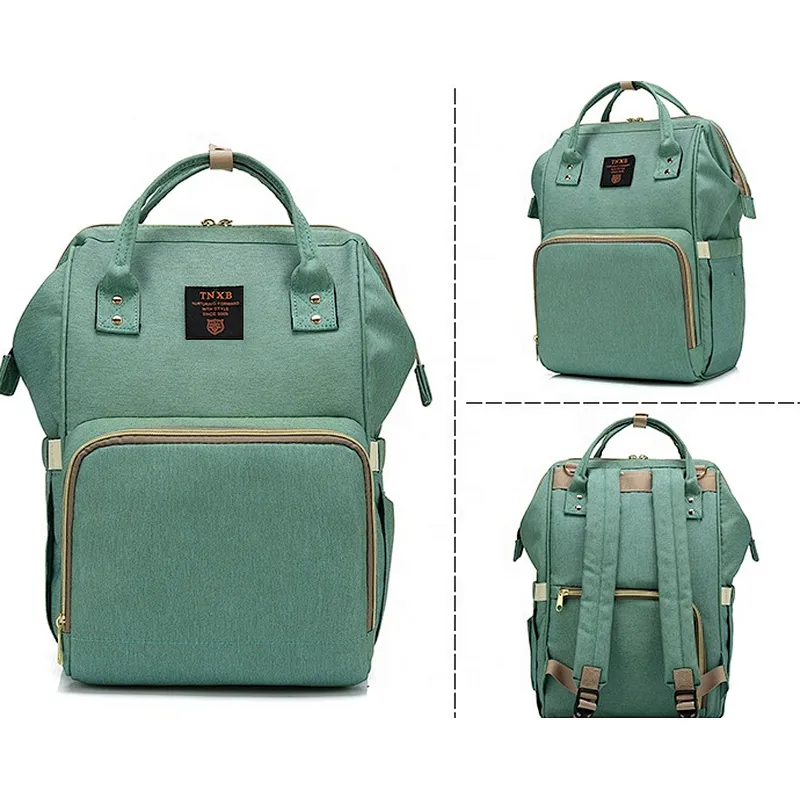 Large Capacity Baby Care Stylish Multi-FunctionTravel Backpack Nappy Bags Maternity Mother Baby Diaper Bag with Waterproof