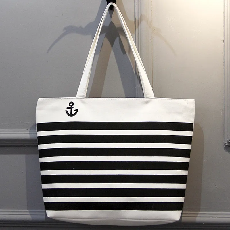 Custom made eco friendly reusable folding printed canvas tote shopping hand bag