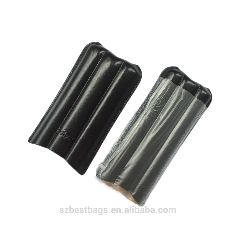 Shenzhen factory custom humidor case handmade real leather box cigar case