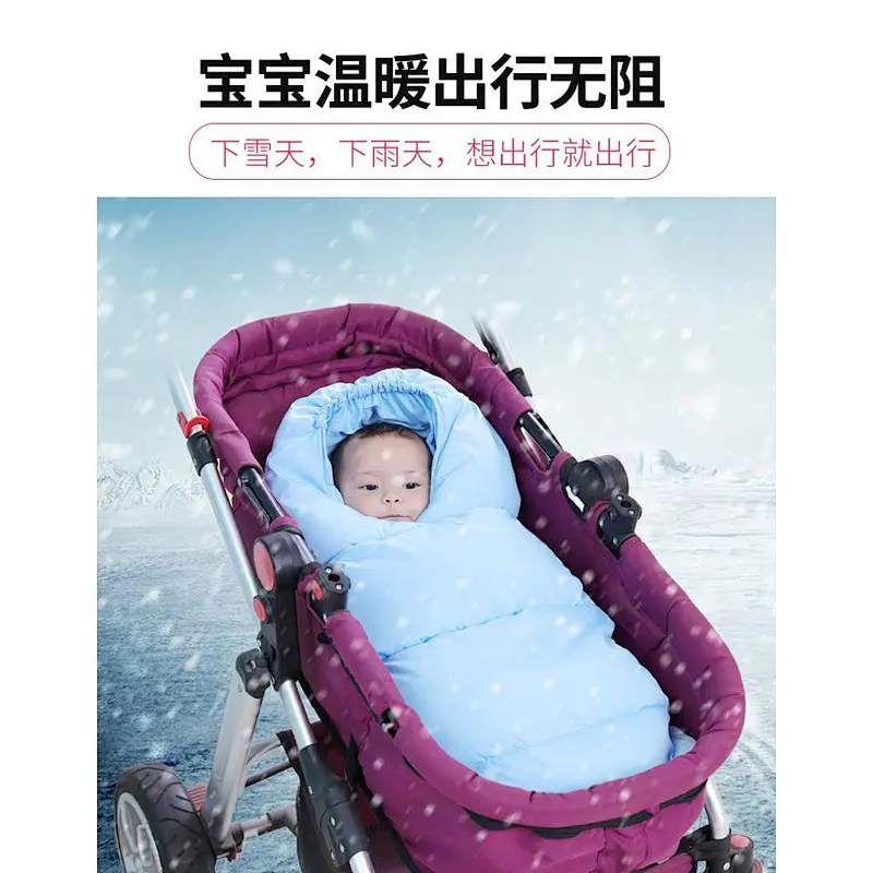 Multi-functional warm kick resistant temperature controlled and thickened baby sleeping bag for travel or outdoor activity