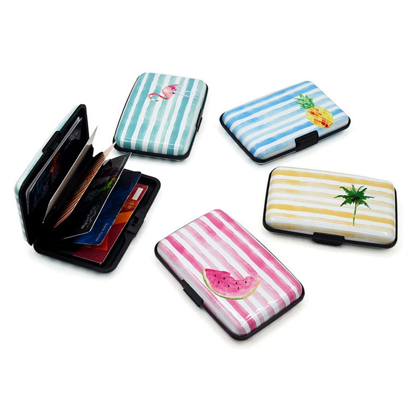 Aluminum Business Credit Card Holder Custom Portable Wallet for Promotional Gifts