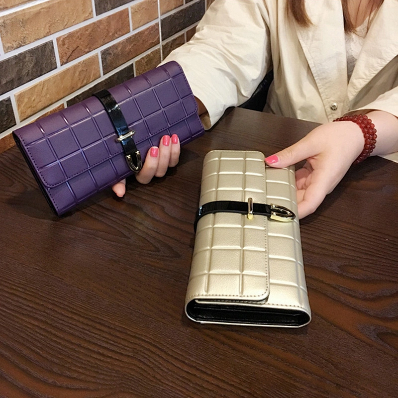 2020 cheap high quality elegent durable collapsible PU wallet women for shopping