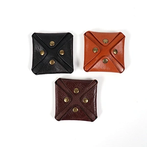 2019 new style real leather coin houlder tray  Ladies Gents Mens Womens wallet bling purse retro for men