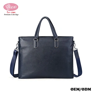 Hot Sell Messenger Satchel Bag Black Leather Bags Tote Handbag  for  business