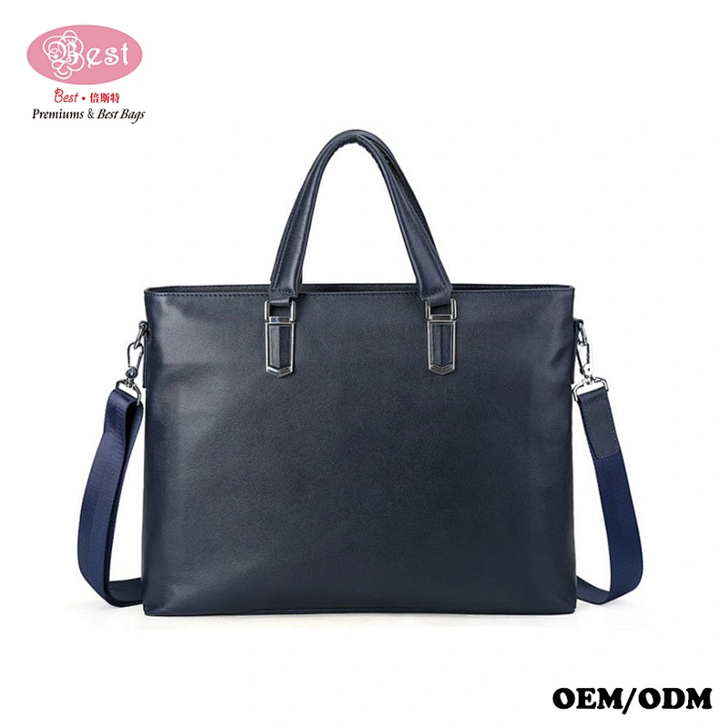 Hot Sell Messenger Satchel Bag Black Leather Bags Tote Handbag  for  business