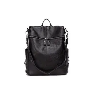 Genuine Leather Travel Bag For Women Fashion Ladies Backpacks Ladies School Bag