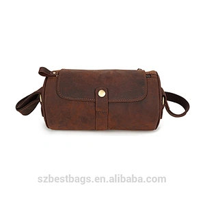 Top Quality Crazy Horse Leather Bag Messenger Bags Men's Shoulder Bags