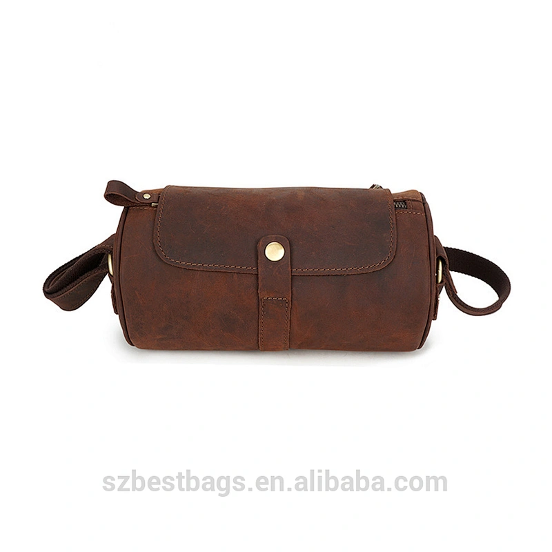 Top Quality Crazy Horse Leather Bag Messenger Bags Men's Shoulder Bags