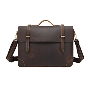 Business Handbag Genuine Leather Vintage Mens Leather Messenger Bags