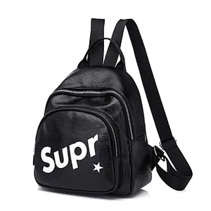 Mini cute waterproof pu back pack shoulder bags for high school teenage girls