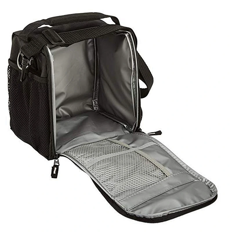 2019 New mesh pocket highly recommend Insulated Lunch Bag Cooler Tote Bag Double Deck Cooler