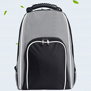 Custom hiking cooler sling backpack inner cool lunch bag with side bottle pocket