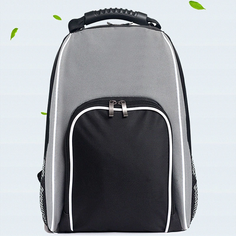 Custom hiking cooler sling backpack inner cool lunch bag with side bottle pocket