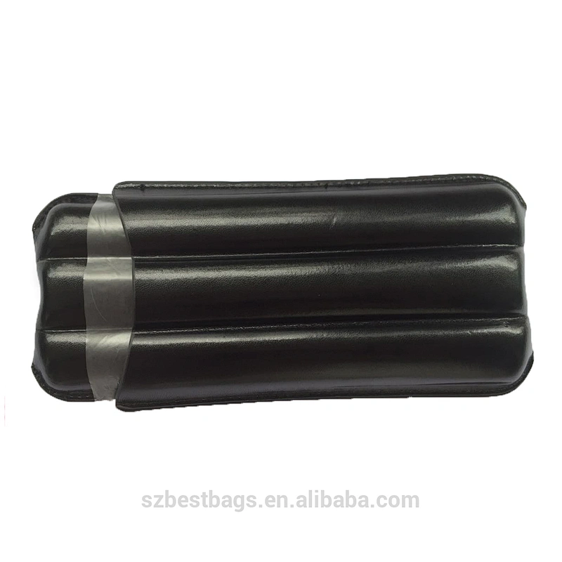 Shenzhen factory custom humidor case handmade real leather box cigar case