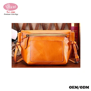 Leather Handbag Manufacturer 100% Pure Vegetable Tanned Leather Crossbody Bag Vintage Shoulder Bag Lady Handbag