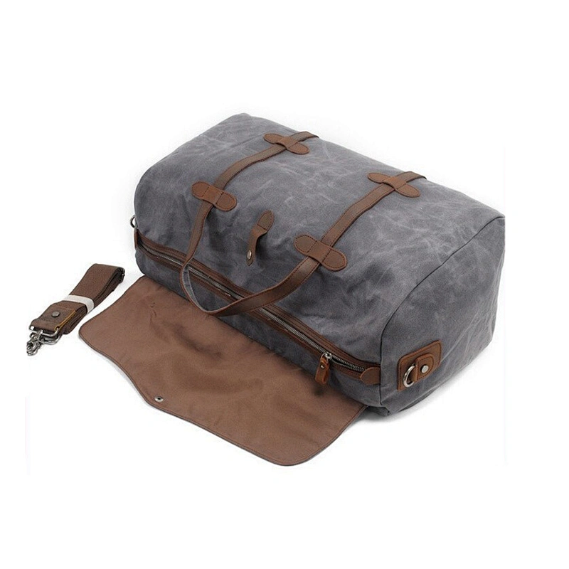 On Line Shopping HK Designer Brand Waxed Water-repellent Canvas Large Capacity Travel Bag