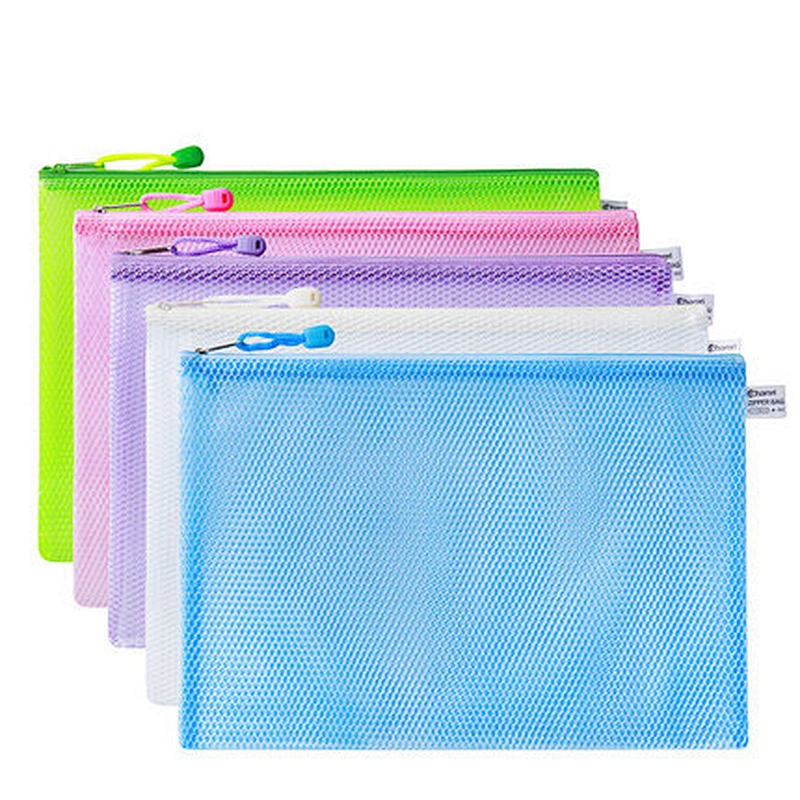 Custom logo zipper document file bag car