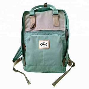 China manufacture women daily travel canvas backpack girl school rucksack