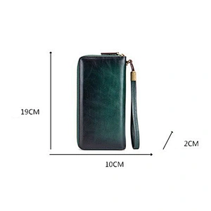 Mens leather clutch bag package card id