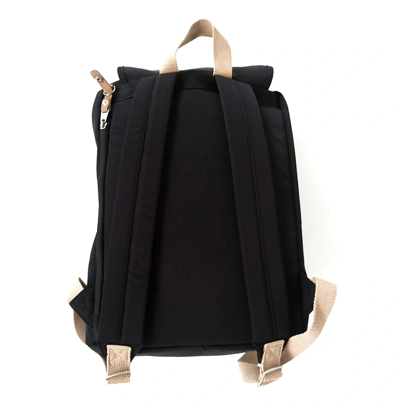 Unisex casual canvas backpack daily rucksack for girls drawstring cotton backpack