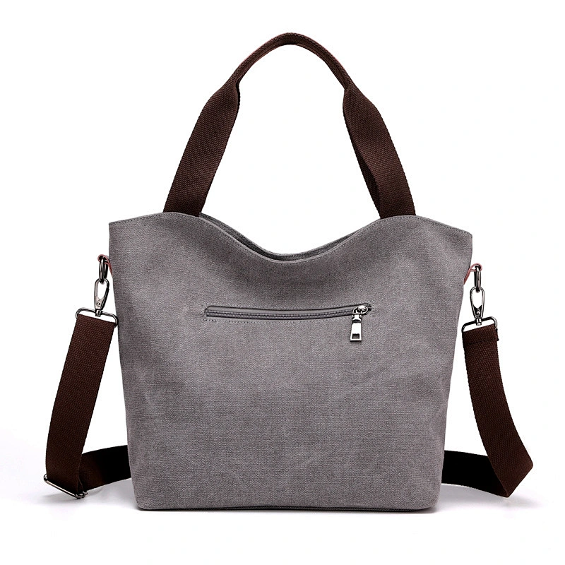 Ladies Hobo Bag, 2019 Women Canvas Tote Handbags Vintage Shoulder Crossbody Bags Grey