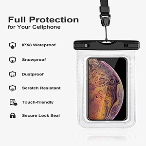 2019 Hot Amazon Beach Travel Bath Waterproof Case for phone Pouch Dry Bag Protective Pouch for Pools