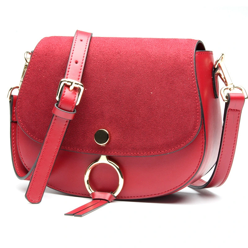 2019 new style  leather mini Crossbody Bag and Small Satchel messenger leather bag Vintage  Saddle Handbag and Shoulder Bag