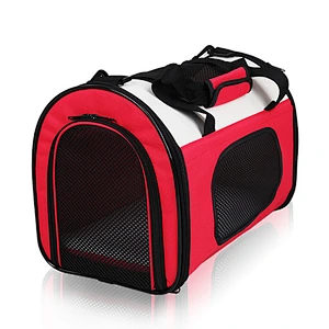 Folding oxford dog pet carrying bag sling travel custom Oxford+Mesh cloth+Plush mat