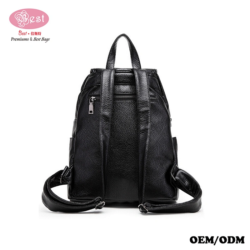 Fashion Shoulder School Bag Rucksack Women Girls PU Leather Backpacks