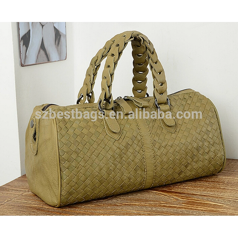 Designed Genuine Leather Travel Bag Cowhide Tote Luggage Duffle Bags