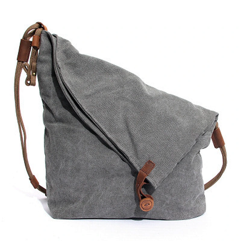 Vintage Canvas Messenger Bag , Canvas Shoulder Bag , Foldable Canvas Bag For Women