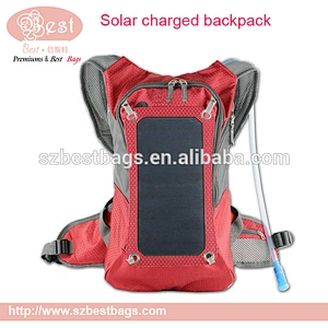 wholesale solar battery backpack with solar panel