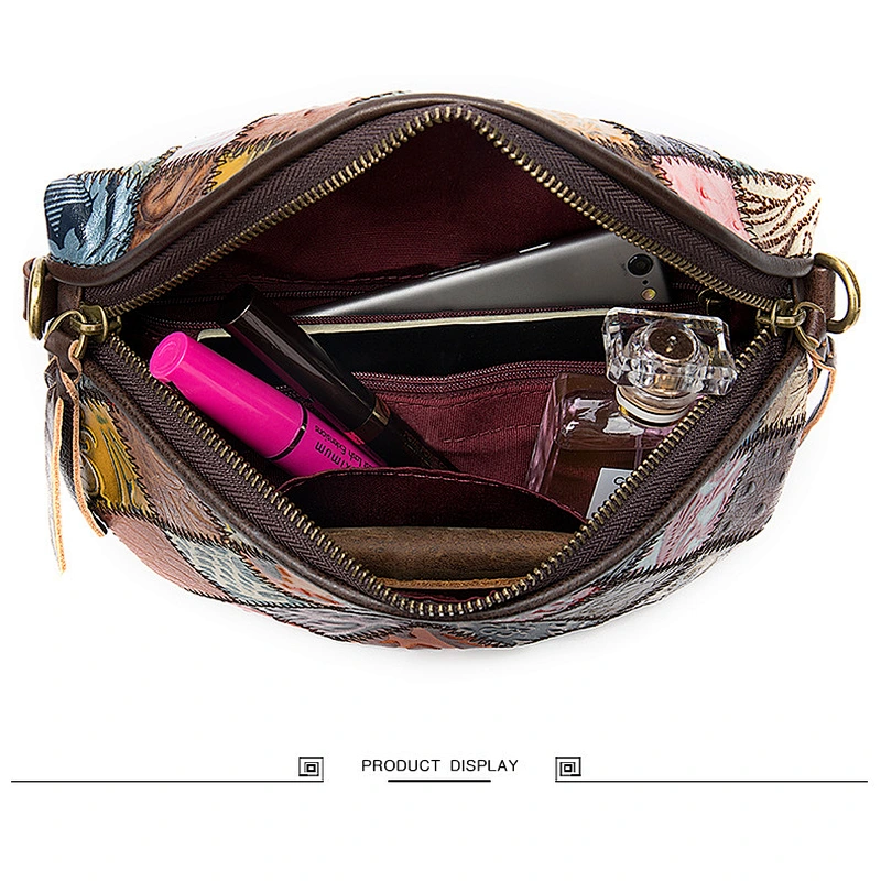 Amazon seller new fashion vintage ethnic embossed crossbody bag for shopping or travel