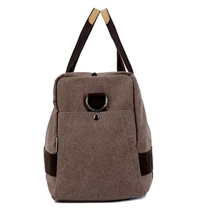 Weekend collapsible gym travel canvas messenger shoulder tote bag for men