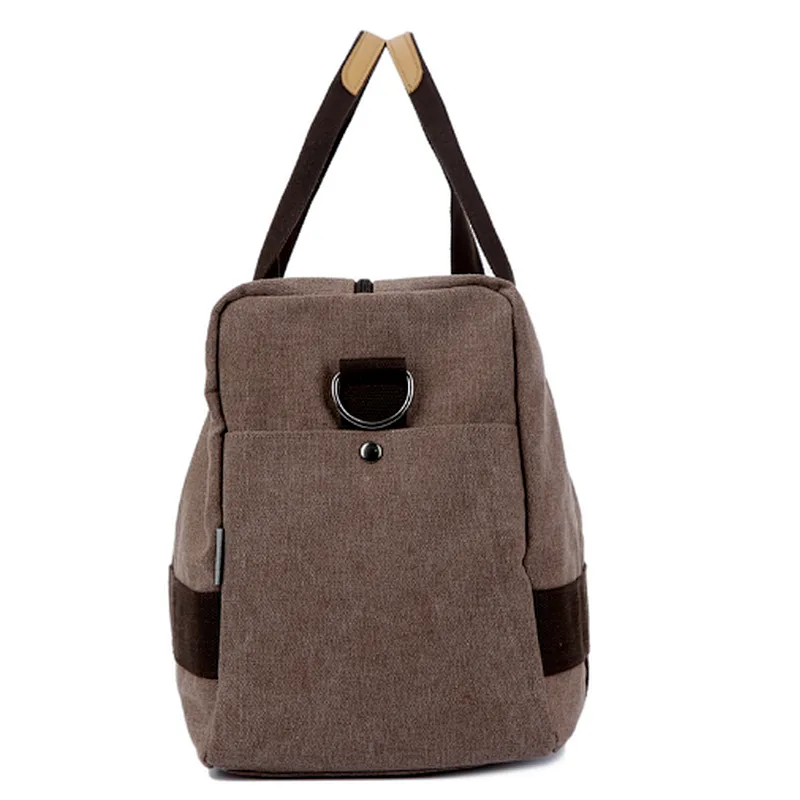 Weekend collapsible gym travel canvas messenger shoulder tote bag for men