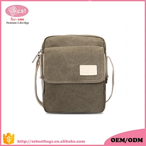Hot sale Travel canvas pouch bag popular man canvas sling bag