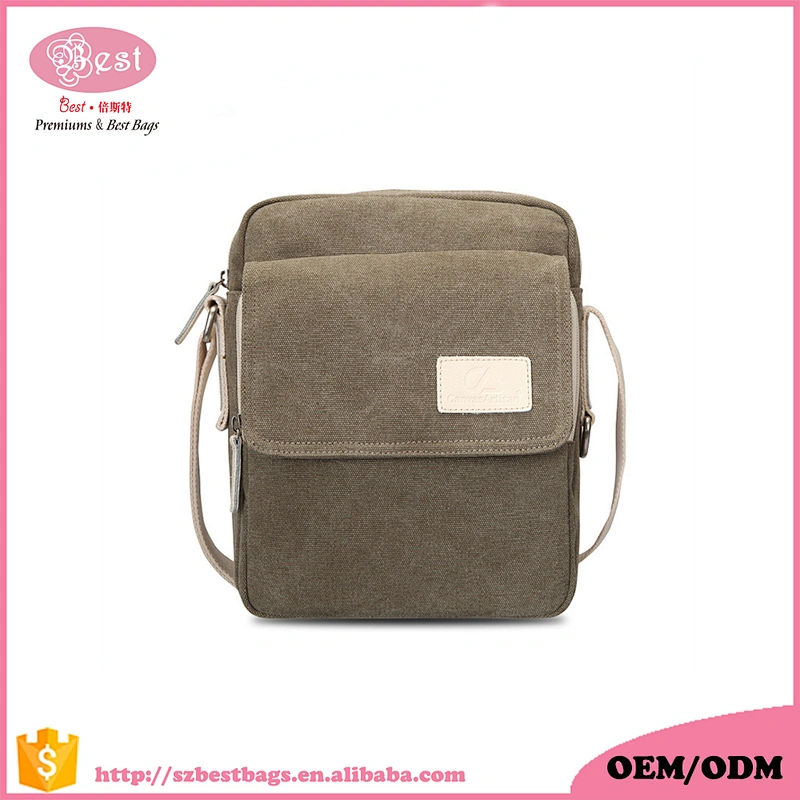 Hot sale Travel canvas pouch bag popular man canvas sling bag