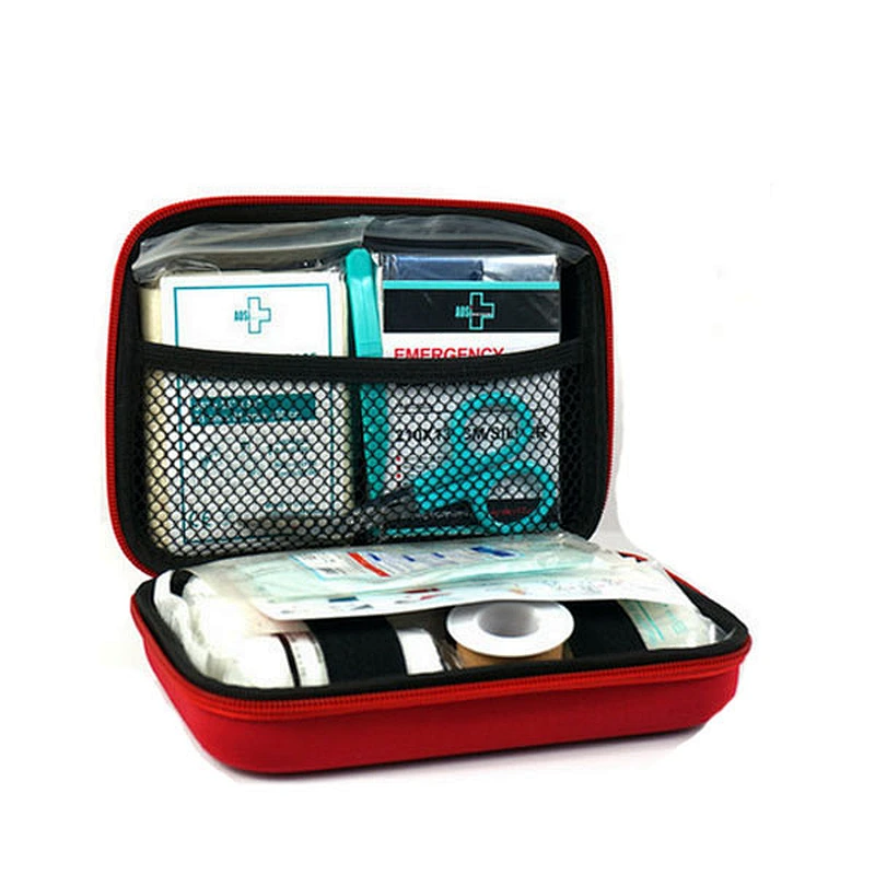 ce iso approved portable first aid kit bags for car/travel/sports/promotional purpose