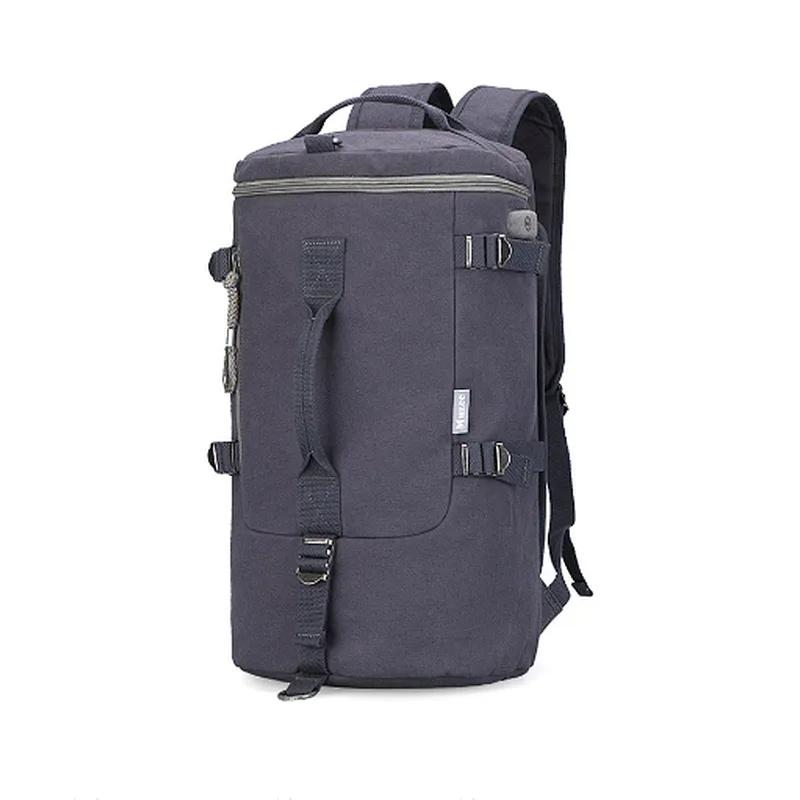 Travel rucksack carry on backpack canvas duffel holdall bag for men